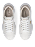 Liu Jo Sneakers Casper Oro Donna BA6069PX026 Calf Leather/metalli White/l - Bianco