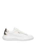 Liu Jo Sneakers Casper Oro Donna BA6069PX026 Calf Leather/metalli White/l - Bianco
