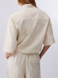 Liu Jo Giubbino Donna CA6117T557A Cremino Stripe - Beige