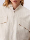Liu Jo Giubbino Donna CA6117T557A Cremino Stripe - Beige