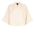 Liu Jo Giubbino Donna CA6117T557A Cremino Stripe - Beige