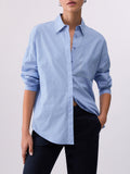 Liu Jo Camicia Casual Camicia Donna CA6168T520A Azzurro Cielo/white - Celeste