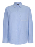 Liu Jo Camicia Casual Camicia Donna CA6168T520A Azzurro Cielo/white - Celeste