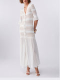 Liu Jo Vestito Longuette Donna CA6242MS55N Gleam White - Bianco
