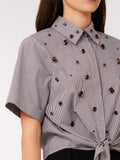 Liu Jo Camicia Casual Camicia Donna CA6248T527A Choco Square - Marrone
