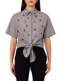 Liu Jo Camicia Casual Camicia Donna CA6248T527A Choco Square - Marrone