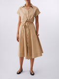 Liu Jo Vestito Midi Donna CA6277T297A Cappuccino Light - Beige