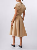 Liu Jo Vestito Midi Donna CA6277T297A Cappuccino Light - Beige