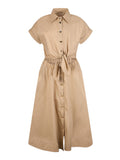 Liu Jo Vestito Midi Donna CA6277T297A Cappuccino Light - Beige