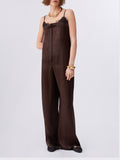 Liu Jo Jumpsuit Donna CA6307T450A Chocolate Black - Marrone