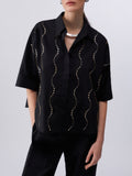 Liu Jo Camicia Casual Camicia Donna CA6345TS246 - Nero