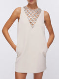 Liu Jo Vestito Mini Donna PA6007T2527 Ostrica - Avorio