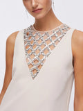 Liu Jo Vestito Mini Donna PA6007T2527 Ostrica - Avorio