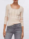 Liu Jo Maglia Donna PA6021MS99E Ostrica/embrodery - Avorio