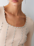Liu Jo Maglia Donna PA6021MS99E Ostrica/embrodery - Avorio