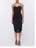 Liu Jo Vestito Midi Bustino Donna PA6064J4966 - Nero