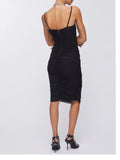 Liu Jo Vestito Midi Bustino Donna PA6064J4966 - Nero