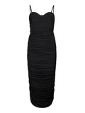 Liu Jo Vestito Midi Bustino Donna PA6064J4966 - Nero