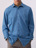 Liu Jo Camicia Jeans Uomo QXX053D5056 Den.blue Sing Wash - Denim