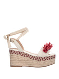 Liu Jo Sandalo Bali Donna SA6085T6948 Canvas Natural/coral - Avorio