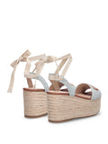 Liu Jo Sandalo Bali Donna SA6085TX523 Monogram Denim Light Blue - Celeste