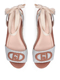 Liu Jo Sandalo Bali Donna SA6085TX523 Monogram Denim Light Blue - Celeste
