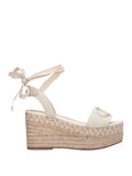 Liu Jo Sandalo Bali Donna SA6085TX536 Canvas/metallic Natural - Avorio