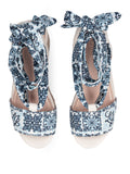 Liu Jo Sandalo Bali Donna SA6087TX133 Printed Fabric Capri/milk - Blu