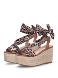 Liu Jo Sandalo Bali Donna SA6087TX133 Printed Fabric Leopard/saddl - Maculato