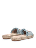 Liu Jo Ciabatte Paros Donna SA6099TX523 Monogram Denim Light Blue - Celeste