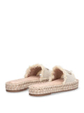 Liu Jo Ciabatte Paros Donna SA6099TX536 Canvas/metallic Natural/ligh - Avorio