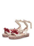 Liu Jo Sandalo Paros Donna SA6101T6948 Canvas Natural/coral - Avorio