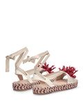 Liu Jo Sandalo Paros Donna SA6101T6948 Canvas Natural/coral - Avorio
