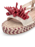 Liu Jo Sandalo Paros Donna SA6101T6948 Canvas Natural/coral - Avorio