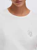 Liu Jo T-shirt Donna TA6056JS923 White Milk/lj Strass - Bianco