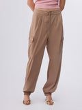 Liu Jo Pantalone Cargo Donna TA6154TS922 Almond - Marrone