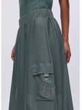 Liu Jo Gonna Longuette Donna TA6232T290A Military - Verde