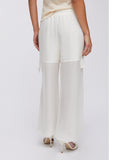Liu Jo Pantalone Cargo Donna TA6234T290A White Milk - Bianco
