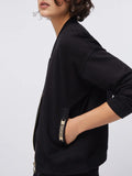Liu Jo Felpa Zip Donna TA6241JS182 - Nero