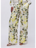 Liu Jo Pantalone Palazzo Donna TA6257T358A Green Shades/wh.milk - Verde