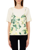 Liu Jo T-shirt Donna TA6261JS923 Wh.milk/green Shades - Verde