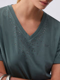 Liu Jo T-shirt Donna TA6284JS923 Military - Verde