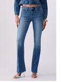 Liu Jo Jeans a Zampa Repot Donna UA6025DS085 Den.blue Stbl Atlant - Denim