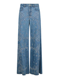 Liu Jo Jeans a Palazzo Donna UA6147D0313 Den.blue Ind.embro.w - Denim