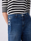 Liu Jo Jeans a Zampa Donna UA6162D0275 Den.blue Dk.buttons - Denim