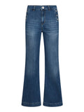 Liu Jo Jeans a Zampa Donna UA6162D0275 Den.blue Dk.buttons - Denim