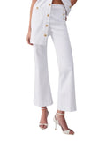 Liu Jo Pantalone Zampa Donna UA6162T456A - Bianco