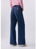 Liu Jo Jeans a Palazzo Fantasy Donna UA6201D0333 Den.blue Superior wa - Denim