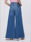 Liu Jo Jeans Wide Donna UA6217D0319 Den.blue Dk.superlat - Denim