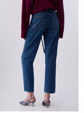 Liu Jo Jeans Straight Stripes Donna UA6249D0244 Den.blue Dk.stripes - Denim
